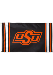Oklahoma State Cowboys Verticle Stripe 3x5 Silk Screen Grommet Flag - Orange