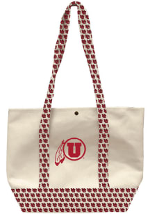 Utah Utes Red step and repeat team color design Tote
