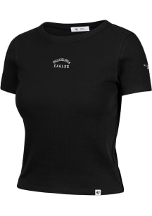 47 Philadelphia Eagles Womens Black Spirited Short Sleeve T-Shirt