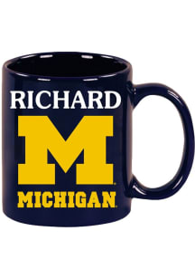 Michigan Wolverines 11 oz RICHARD Ceramic Mug - Navy Blue