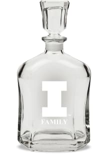 Illinois Fighting Illini Family Whiskey Decanter Decanter