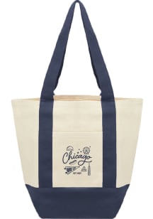 Chicago Navy Blue Local Icons Tote