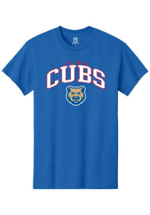 Summit Sportswear Iowa Cubs Blue Arch Mascot Short Sleeve T Shirt