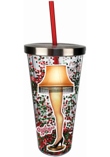 Cleveland Glitter Straw Tumbler