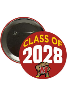 Maryland Terrapins 3" Class of 2028 Button - Red