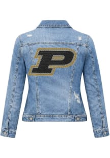Purdue Boilermakers Womens Blue Primary Denim Medium Weight Jacket