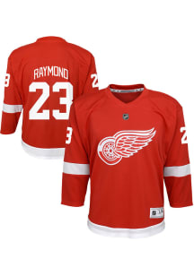 Lucas Raymond  Detroit Red Wings Youth Red Replica Player Home/Team Hockey Jersey