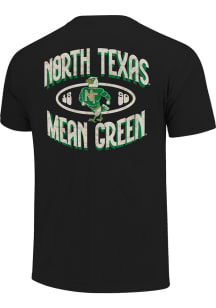 North Texas Mean Green Black Marquee Double Arch Short Sleeve T Shirt