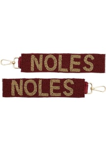 Florida State Seminoles beaded Keychain - Red