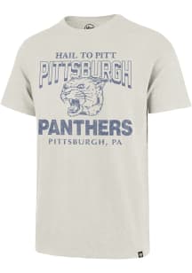 47 Pitt Panthers White Head On Football Scrum Short Sleeve Fashion T Shirt