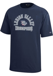 Champion Lehigh Valley Ironpigs Youth Navy Blue #1 Design Short Sleeve T-Shirt
