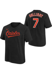 Jackson Holliday Baltimore Orioles Youth Black Home NN Player Tee