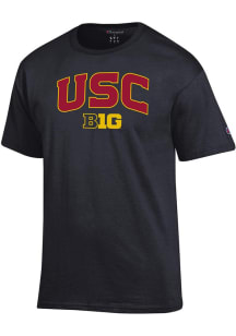 Champion USC Trojans Black Arched Name Short Sleeve T Shirt