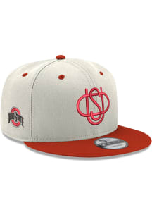 New Era Ohio State Buckeyes White 9FIFTY Mens Snapback Hat