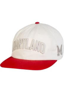 Under Armour Maryland Terrapins Sideline Washed Cotton Low Crown Adjustable Hat - White