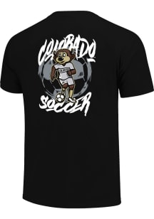 Colorado Buffaloes Youth Black Painted Soccer Mascot Short Sleeve T-Shirt