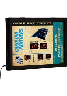 Carolina Panthers Scoreboard Wall Clock