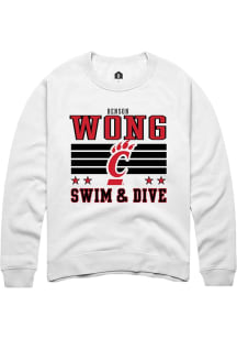 Benson Wong Cincinnati Bearcats Mens White NIL Striped Player Crew