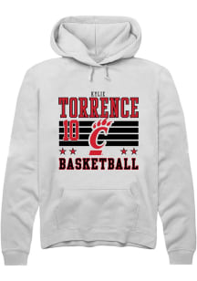 Kylie Torrence Cincinnati Bearcats Mens White NIL Striped Player Hood