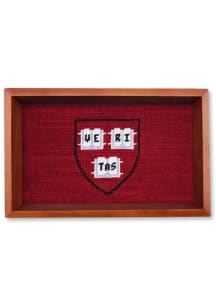 Harvard Crimson Shield Valet Tray Crimson Desk Accessory