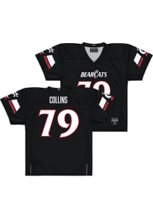 Luke Collins  Campus Ink Cincinnati Bearcats Black NIL Black Football Jersey