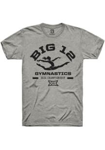 Summit Sportswear Big 12 Grey 2026 Gymnastics Championship Short Sleeve T Shirt