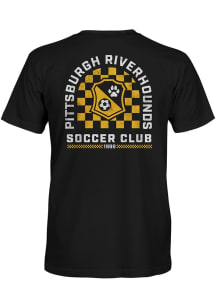Pittsburgh Riverhounds SC Black True Glory Heavyweight Cotton Short Sleeve Fashion T Shirt