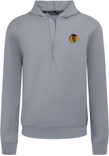 Levelwear Chicago Blackhawks Mens Grey Technic 3D Embroidered Patch Medium Weight Jacket