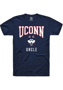 Summit Sportswear UConn Huskies Navy Blue Uncle Short Sleeve T Shirt