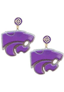 K-State Wildcats Logo Womens Earrings