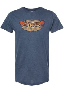 Summit Sportswear Detroit Navy Blue Hot Dog Short Sleeve Fashion T Shirt