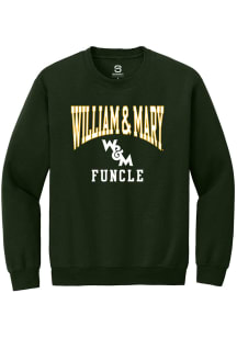 Summit Sportswear William & Mary Tribe Mens Green Funcle Long Sleeve Crew Sweatshirt
