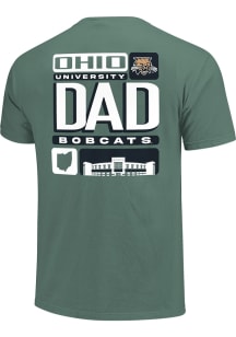 Ohio Bobcats Green Tiles Dad Short Sleeve T Shirt