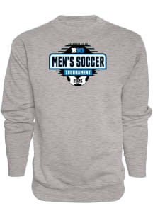 Blue 84 Big Ten Mens Grey Big Ten Men's Soccer Tournament 2025 Long Sleeve Crew Sweatshirt