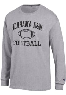 Champion Alabama A&M Bulldogs Grey Football Football Jersey Long Sleeve T Shirt