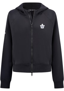 Levelwear Toronto Maple Leafs Womens Black Judd 3D Embroidered Patch Long Sleeve Full Zip Jacket