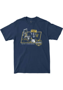 Yaxel Lendeborg Michigan Wolverines Navy Blue Shock the World Boys Short Sleeve Fashion Player T S..