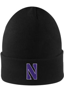 LogoFit Northwestern Wildcats Black South Pole Mens Knit Hat