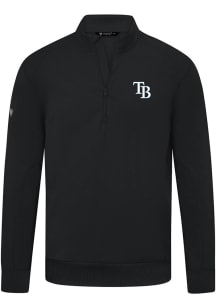 Levelwear Tampa Bay Rays Mens Black Upright Insignia 2.0 Long Sleeve Qtr Zip Pullover