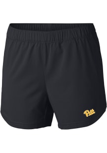 Columbia Pitt Panthers Womens Black Heat Seal Tamiami Pull-On Shorts