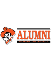 Oklahoma State Cowboys 6x2 Alumni Auto Decal - Orange