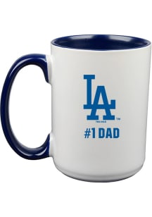 Los Angeles Dodgers Dad 15oz Ceramic Mug - White