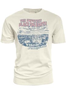 Blue 84 Hershey Womens White The Sweetest Place on Earth Short Sleeve T-Shirt