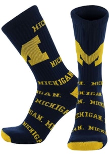 Michigan Wolverines Mayhem Mens Dress Socks