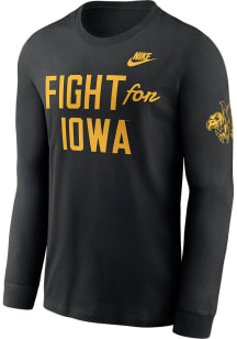 Nike Iowa Hawkeyes Black Legacy Mantra Long Sleeve T Shirt