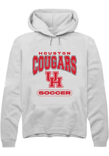 Summit Sportswear Houston Cougars Mens White Soccer Long Sleeve Hoodie