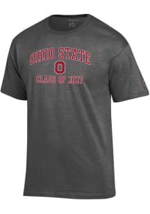 Champion Ohio State Buckeyes Charcoal Font Class of 2027 Jersey Short Sleeve T Shirt