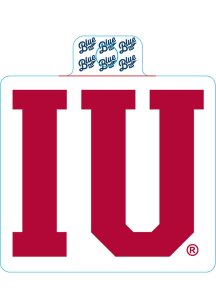 Indiana Hoosiers Junior Wordmark Screen Stickers - Red