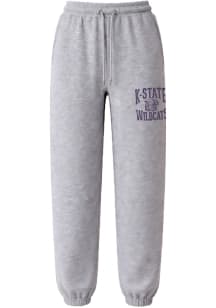 Summit Sportswear K-State Wildcats Mens Grey Heather Fleece Sweatpants
