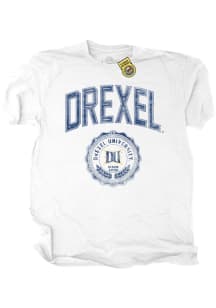 Drexel Dragons White Redux Crest Short Sleeve T Shirt